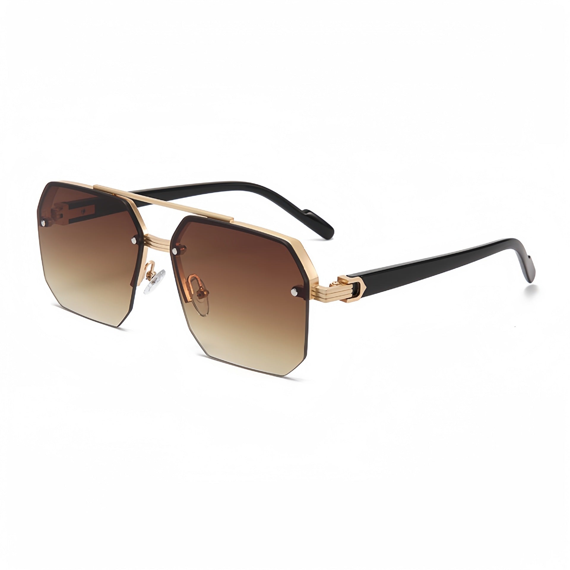 Wholesale New Boys' Driving Sunglasses, Big Face, Slimming, Anti-Uv Driving Glasses, High-End Half-Frame